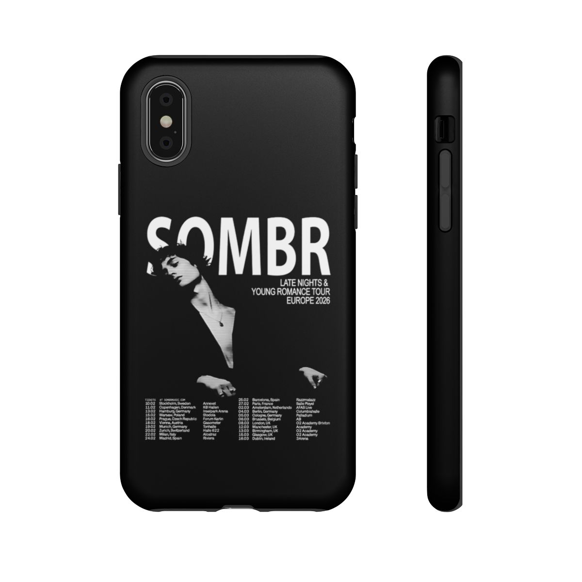Sombr Europe Tour 2026 Phone Case - alternate angle 4, merchandise