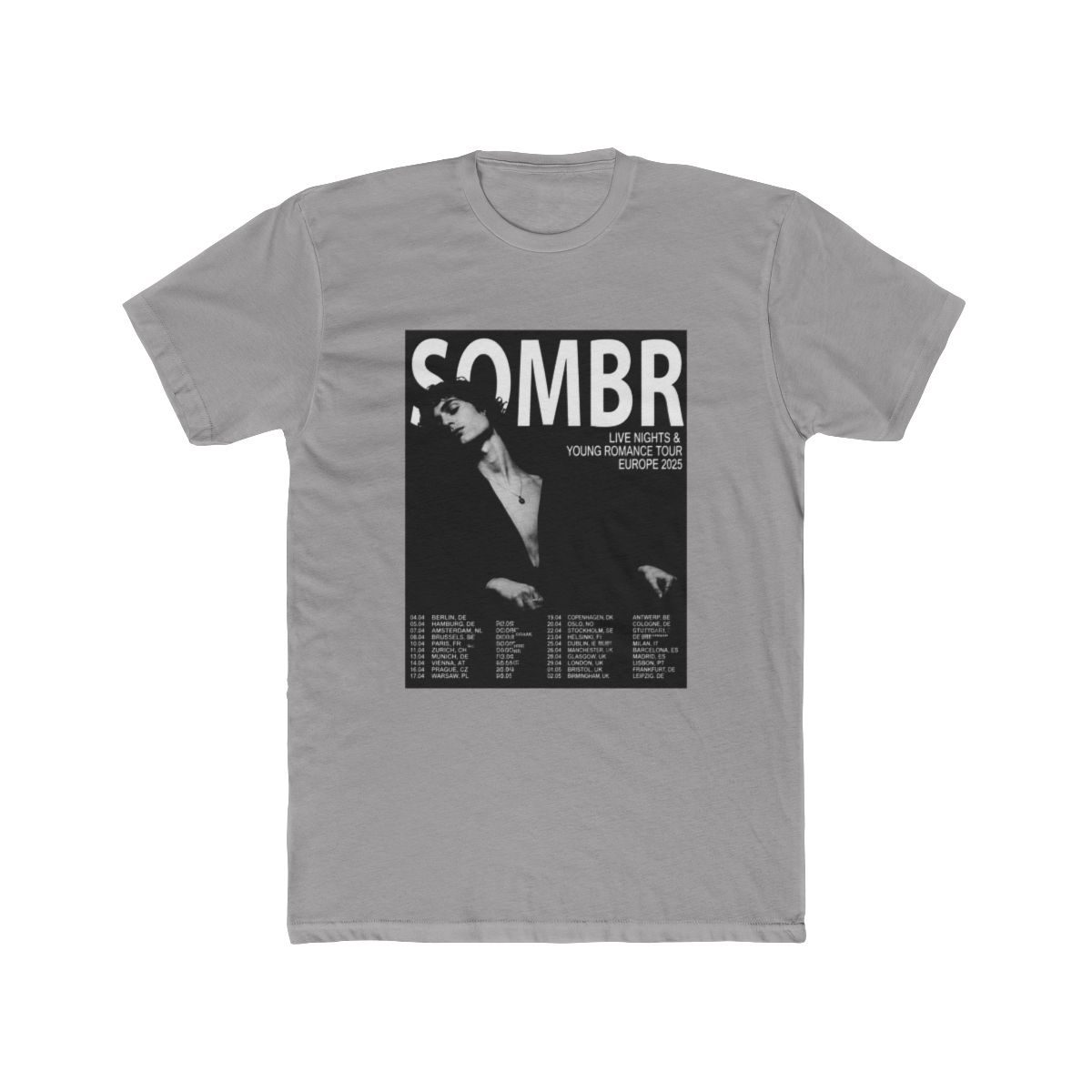 Sombr Europe Tour 2026 T Shirt